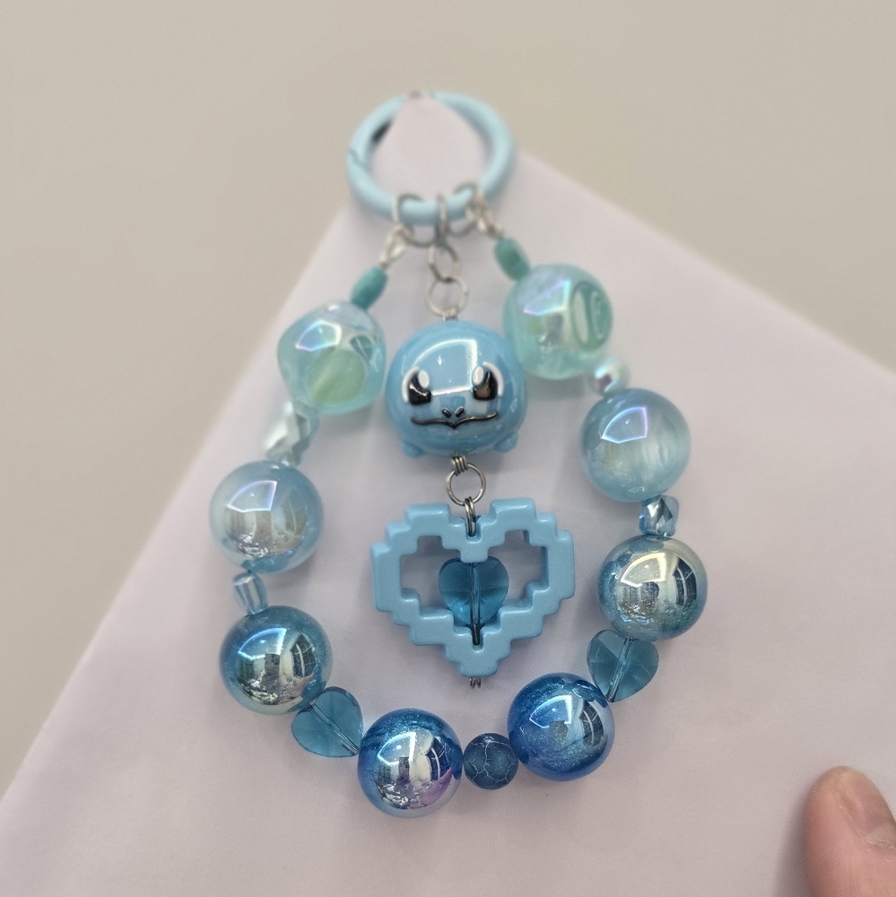 Pokemon squirtle valentine edition bag charm/ keychain